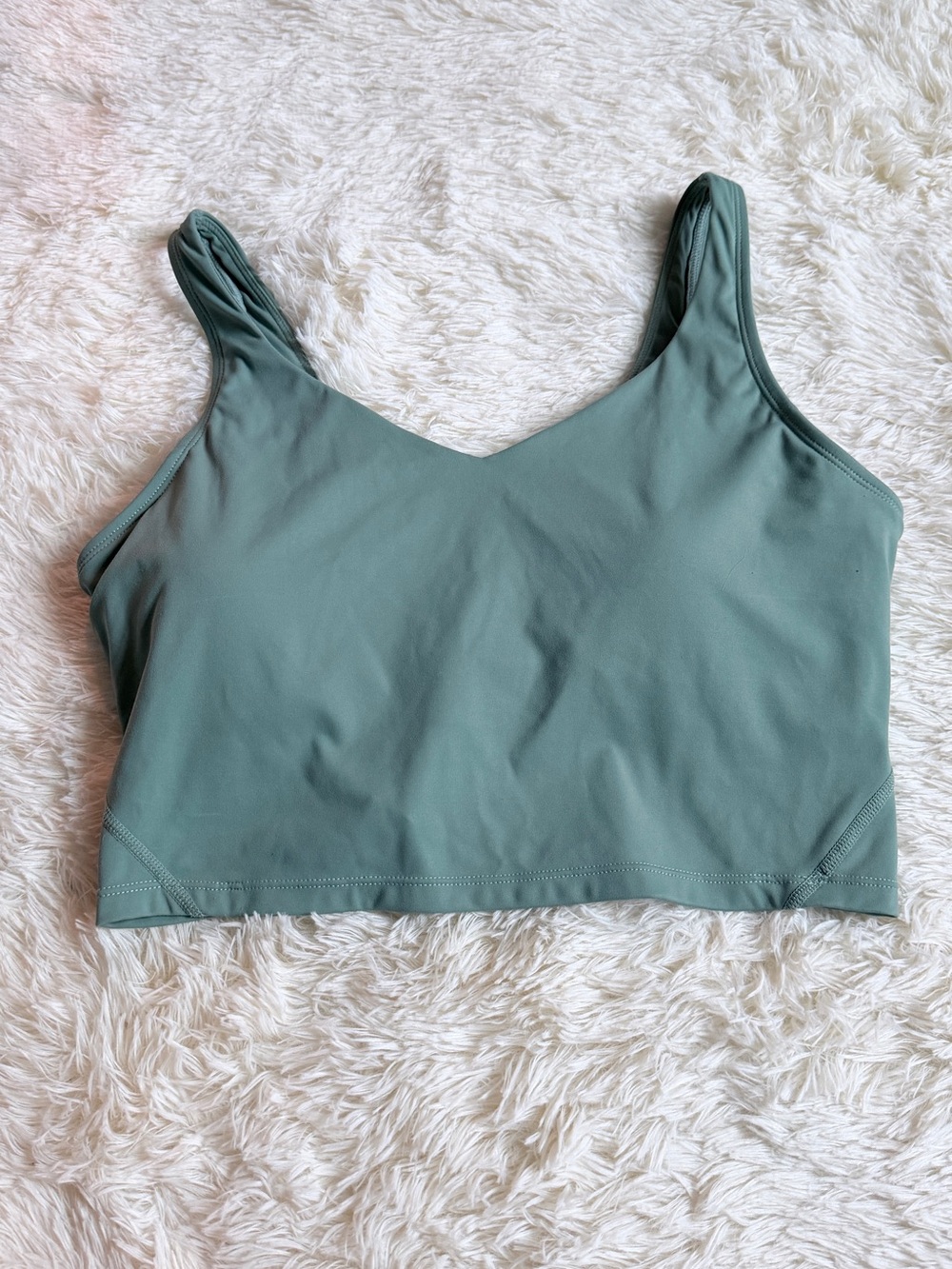 HALARA Sage Green Active Cropped Tank Top